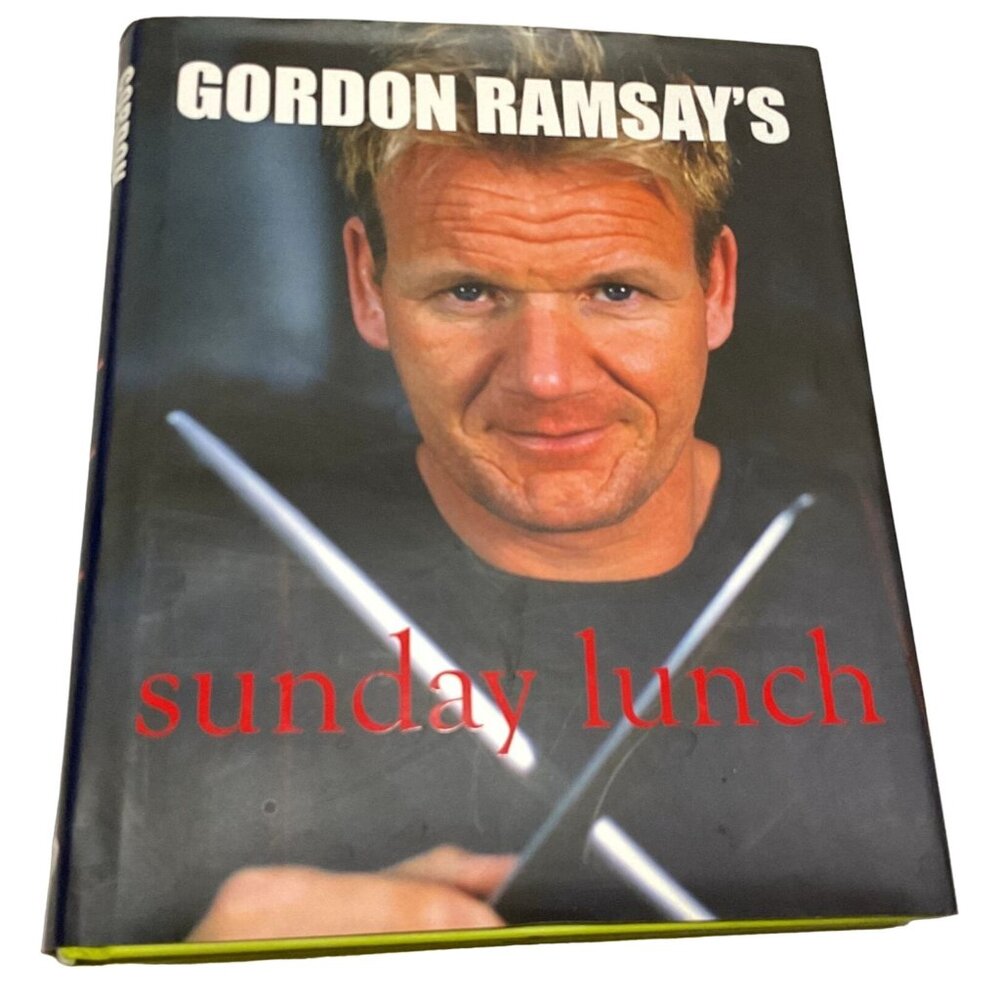 Gordon Ramsay Cookbook Sunday Lunch UK 1st Ed HCDJ EUC 2009 Cooking Brunch